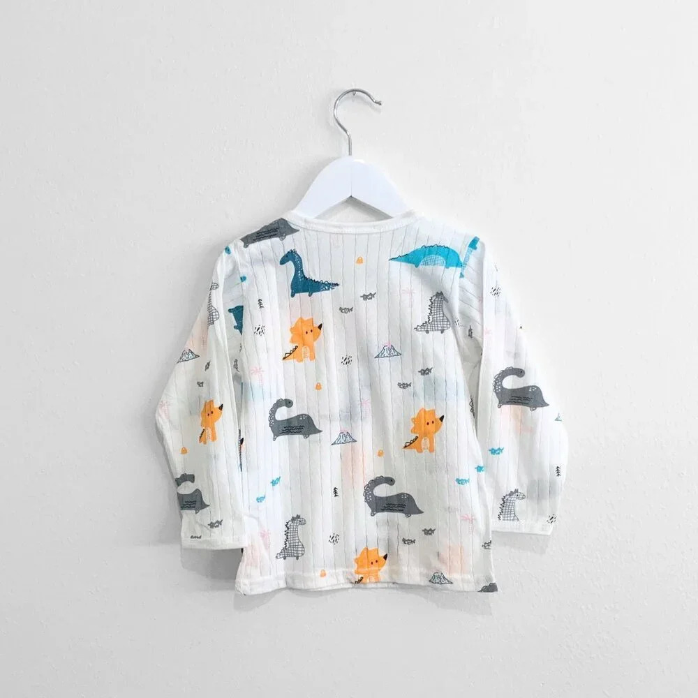 NWT Cute Boys Sleep N' Play Long Sleeve Top & Pants Pajamas Set Dinosaurs 5T - Picture 3 of 6